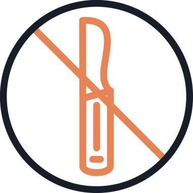 Cerrahi Yöntem Çizgisi Simge Ögesi, Basit Tasarımlı Vektör İllüstrasyonu