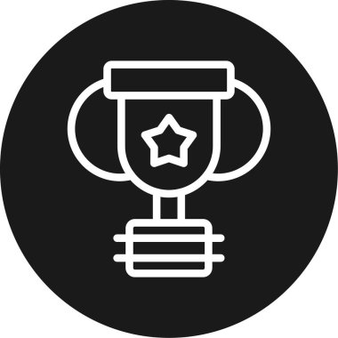 Başarı Hat Çemberi BG Simgesi, Basit Tasarımlı Vektör Resimleri