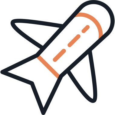 Hava Taşımacılık Çizgisi Simgesi, Basit Tasarımlı Vektör Resimleri