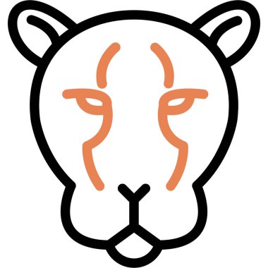 Çita Çizgisi Simgesi, Basit Tasarımlı Vektör Resimleri