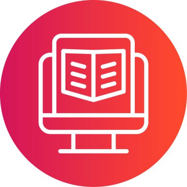 Dijital Hikaye Çizgisi Gradyan Çemberi Simgesi, Basit Tasarımlı Vektör Resimleri