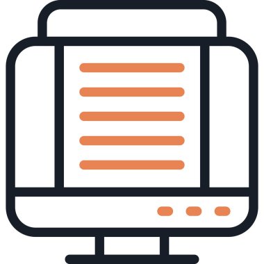 Çevrimiçi Görev İzleyici Satırı Simge Ögesi, Basit Tasarımlı Vektör Resimleri