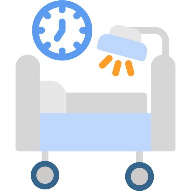 Basit Tasarımla Zaman Düz Simgesi, Vektör Resimleri Çalıştırılıyor