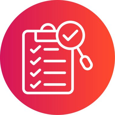 IT Uyum Satırı Gradyan Çemberi Simgesi, Basit Tasarımlı Vektör Resimleri