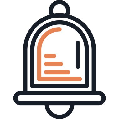 Bildirim Merkezi Satır Simgesi, Basit Tasarımlı Vektör İllüstrasyonu