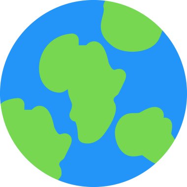 Küresel Sorunlar Düz Simge, Basit Tasarımlı Vektör Resimleri