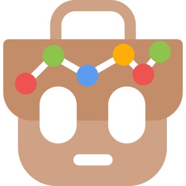 İş Geliştirme Düz Simgesi, Basit Tasarımlı Vektör İllüstrasyonu