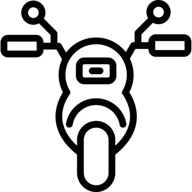 Motosiklet, Basit Tasarımlı Vektör Resimleri