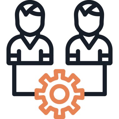 Hissedar İlgi Satırı Simge Ögesi, Basit Tasarımlı Vektör İllüstrasyonu