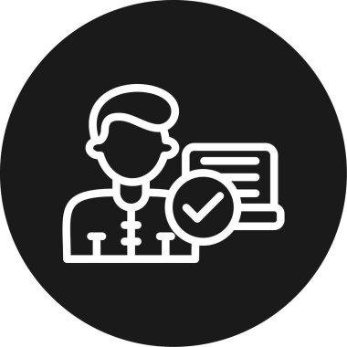 Uzak Laptop Satırı Çemberi BG Simgesi, Basit Tasarımlı Vektör Resimleri