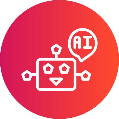 YZ Yardımcı Satır Gradyan Çemberi Simgesi, Basit Tasarımlı Vektör Resimleri