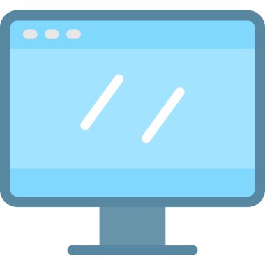 Düz Simgeyi İzle, Basit Tasarımlı Vektör Resimleri