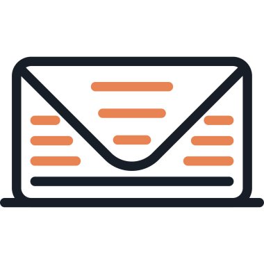 Basit Tasarımlı E- posta Simgesi Simgesi, Vektör ResmiComment