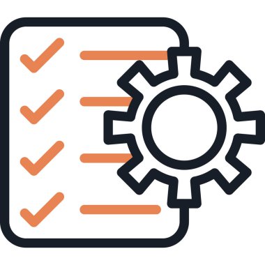 Ürün Ölçüm Çizgisi Simgesi, Basit Tasarımlı Vektör İllüstrasyonu