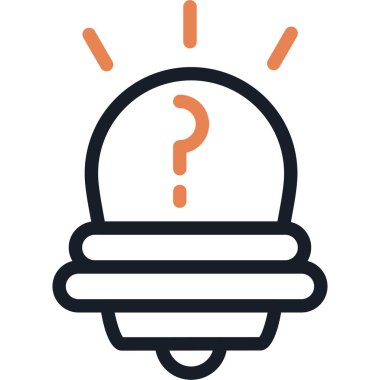 Meydan Okuma Satırı Simgesi, Basit Tasarımlı Vektör İllüstrasyonu