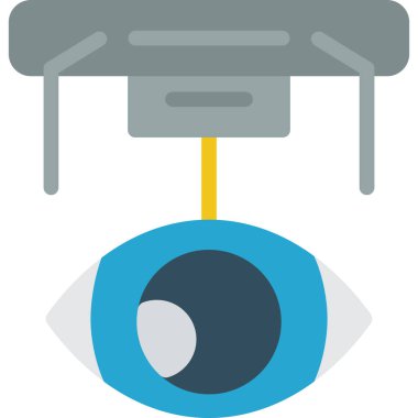 Cerrahi Simülasyon Düz Simge, Basit Tasarımlı Vektör İllüzyonu