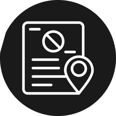 ANALYTİK Grafik Çizgisi Çemberi BG Simgesi, Basit Tasarımlı Vektör Resimleri