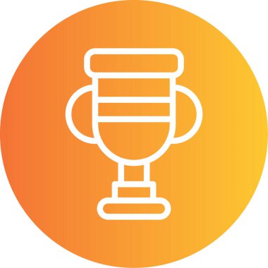 Başarı Ödülü Çizgisi Grafik Çemberi Simgesi, Basit Tasarımlı Vektör Resimleri