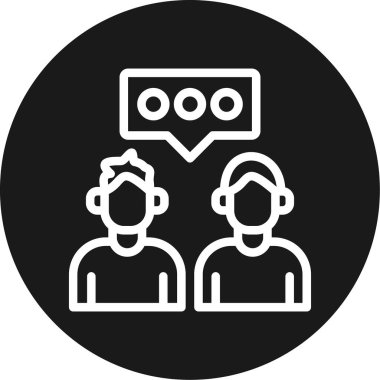 Takım Ruh Çizgisi Çemberi BG Simgesi, Basit Tasarımlı Vektör Resimleri