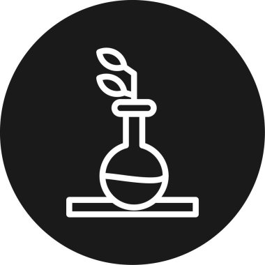 Biyolojik Çalışma Çizgisi Çemberi BG Simgesi, Basit Tasarımlı Vektör Resimleri