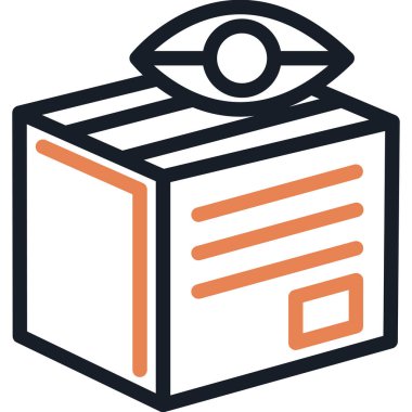 Ürün Vizyon Çizgisi Simgesi, Basit Tasarımlı Vektör İllüzyonu