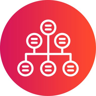 Görev Akış Çizgisi Gradyan Çemberi Simgesi, Basit Tasarımlı Vektör Resimleri