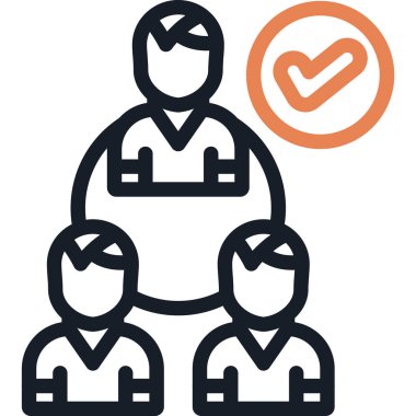 Hissedar Bağlantı Satırı Simge Ögesi, Basit Tasarımlı Vektör Resimleri