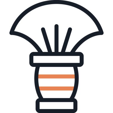 Boyun Tozu Fırça Çizgisi Simgesi, Basit Tasarımlı Vektör ResimleriName