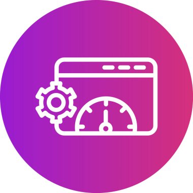 Web Sitesi İyimseme Satırı Gradyan Çemberi Simgesi, Basit Tasarımlı Vektör ResimleriComment