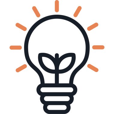 Sürdürülebilirlik Satırı Simgesi, Basit Tasarımlı Vektör Resimleri