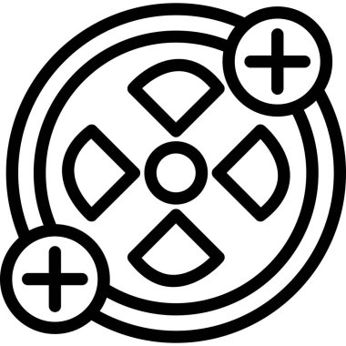 Nükleer Tıp Düz Simgesi, Basit Tasarımlı Vektör İllüzyonu