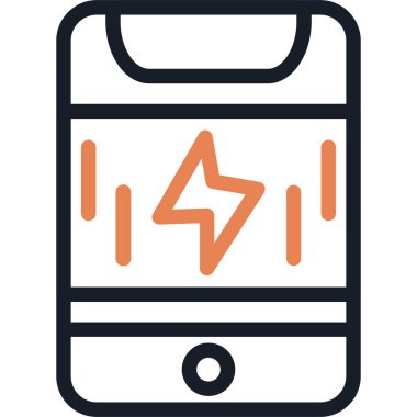 Flash Satırı Simgesi, Basit Tasarımlı Vektör Resimleri