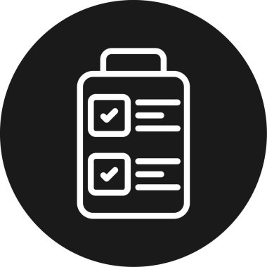 Kişisel Projeler Satırı Çemberi BG Simgesi, Basit Tasarımlı Vektör Resimleri