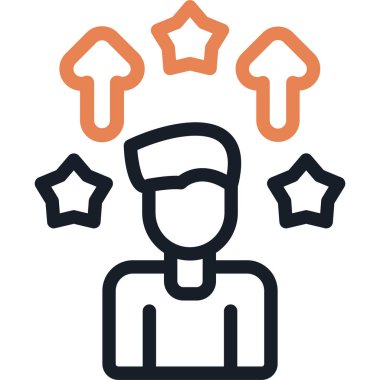 Öz Geliştirme Satırı Simge Ögesi, Basit Tasarımlı Vektör Resimleri