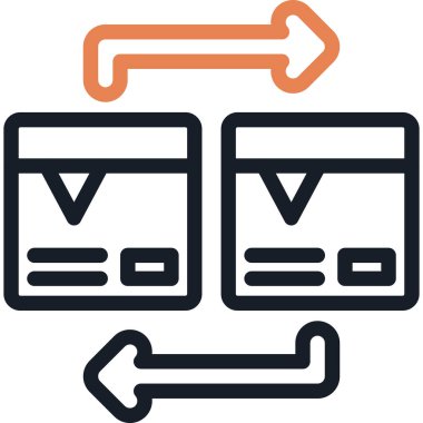 Ürün Karşılaştırma Simgesi Simgesi Simgesi, Basit Tasarımlı Vektör Resimleri