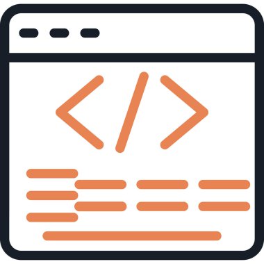 Kod Modülü Satırı Bitiş Simgesi, Basit Tasarımlı Vektör Resimleri