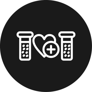 Kan Bağışı Hattı Çemberi BG Simgesi, Basit Tasarımlı Vektör Resimleri