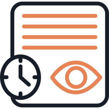 Zaman İzleme Çizgisi Simgesi, Basit Tasarımlı Vektör Resimleri