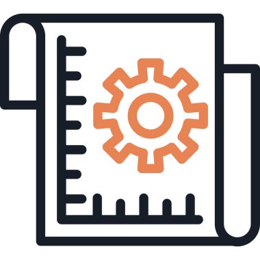 Prototip Satır Bitiş Simgesi, Basit Tasarımlı Vektör İllüstrasyonu