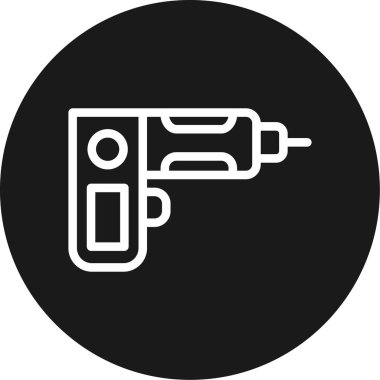 Silah Hattı Çemberi BG Simgesi, Basit Tasarımlı Vektör Resimleri