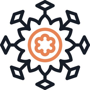 Mandala Satırı Simgesi, Basit Tasarımlı Vektör Resimleri