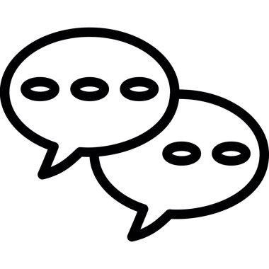 Elips Konuşma Baloncuğu, Basit Tasarımlı Vektör Resimleri