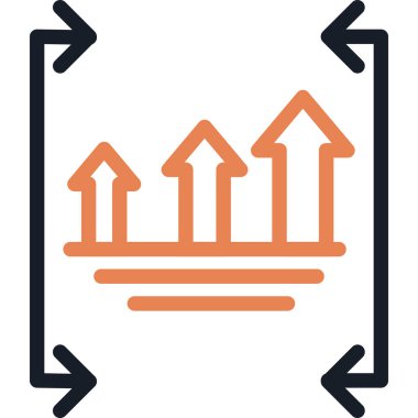 Ürün Geliştirme Çizgisi Simgesi, Basit Tasarımlı Vektör İllüstrasyonu