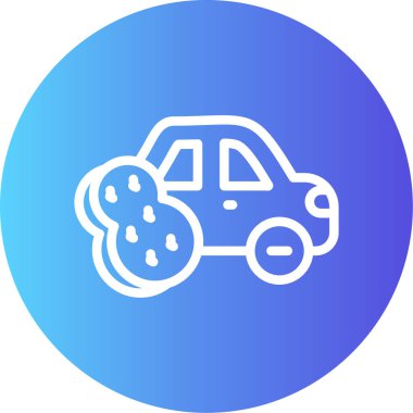 Sünger Çizgisi Gradyan Çemberi Simgesi, Basit Tasarımlı Vektör Resimleri