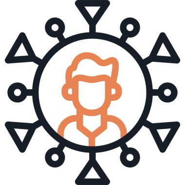 Takım İşbirliği Çizgisi Basit Tasarımlı Vektör ResmiComment