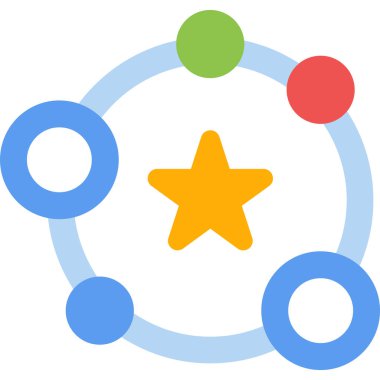 Basit Tasarımlı Evrensel Düz Simge, Vektör İllüstrasyonu