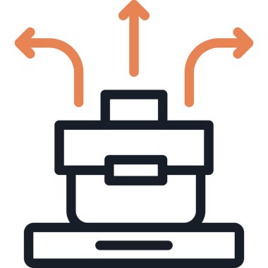 Kariyer Danışmanlık Satırı İkona edilen Simge, Basit Tasarımlı Vektör İllüzyonu