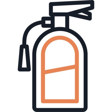 İtfaiyeci Köpük Hattı Basit Tasarımlı Vektör ResmiComment