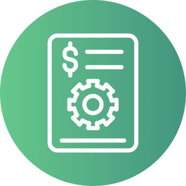 Varlık Yönetimi Çizgisi Gradyan Çemberi Simgesi, Basit Tasarımlı Vektör Resimleri