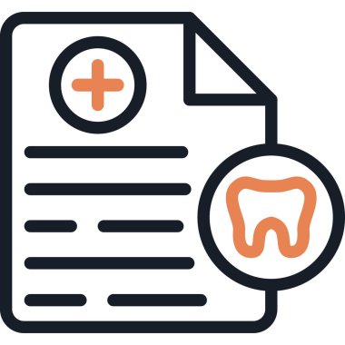 Diş Sigortası Satırı Basit Tasarımlı Vektör ResmiComment